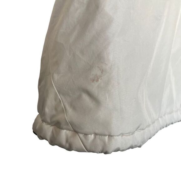 U.S. Polo Assn Women's White Hooded Ski Coat Size Medium Full Zip - Picture 7 of 10